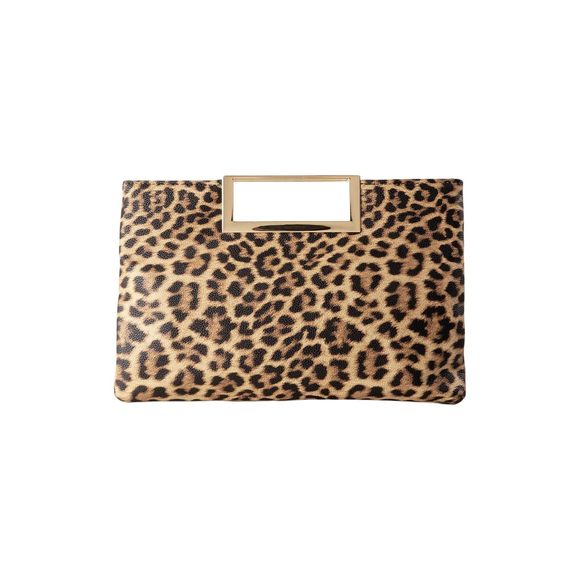 Leopard Print Handbag Cheetah Satchel Bag Top Handle Leather >:( - Picture 1 of 6